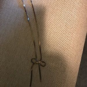 Sterling Silver Bow Necklace